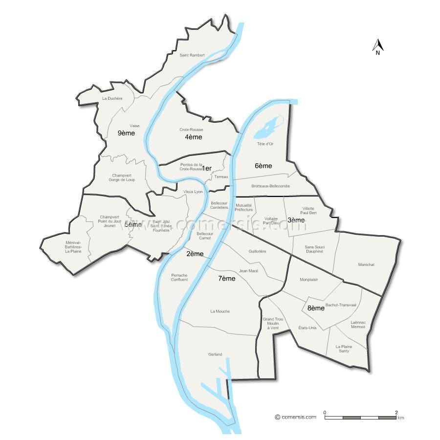карта Ліён акрузе
