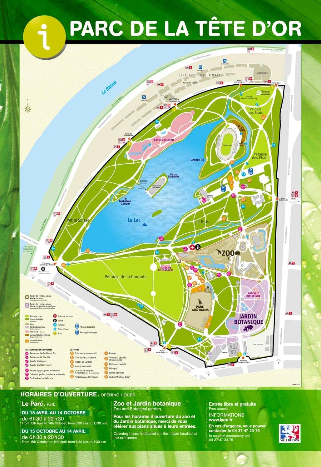 карта Ліён парк
