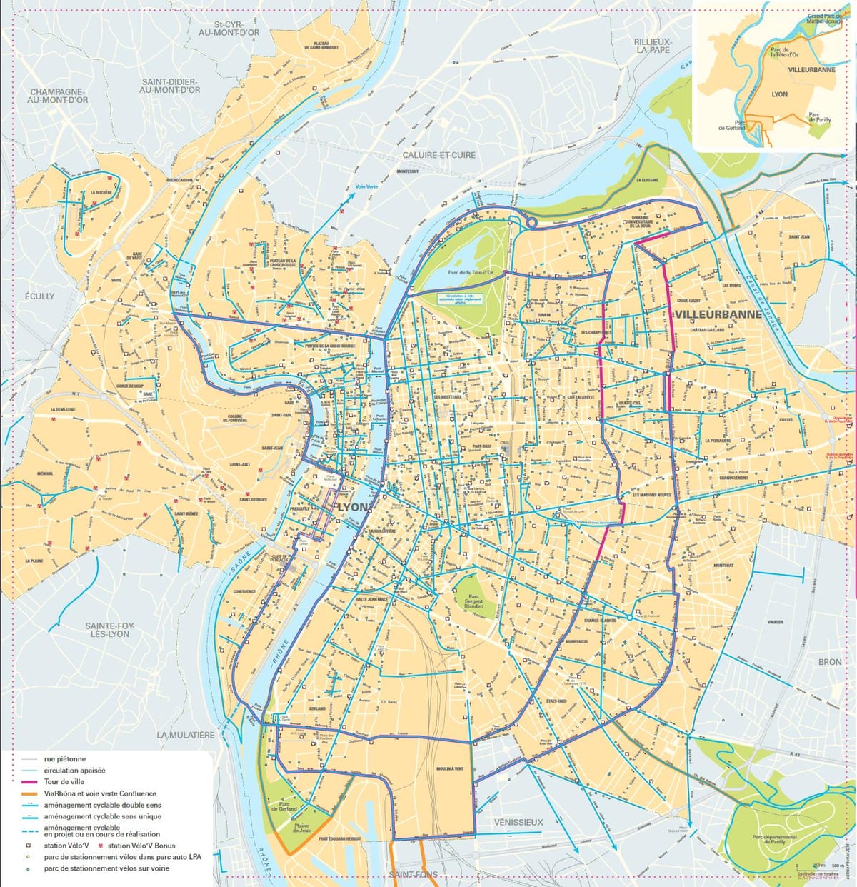 карта Ліён ровар
